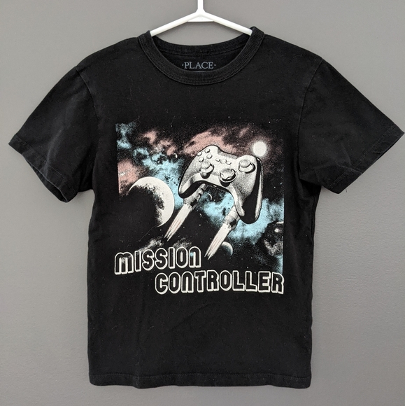 The Children's Place Other - Mission controller black short sleeved t-shirt